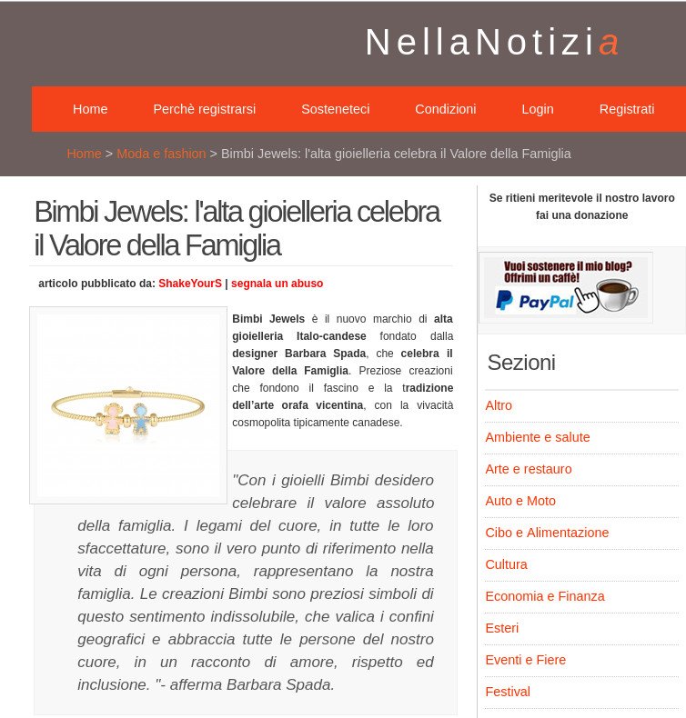 Bimbi Jewels On Nellanotizia Net Bimbi Jewel